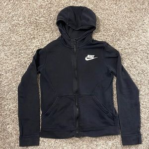 Unisex youth Nike cotton zip up jacket vintage size large
